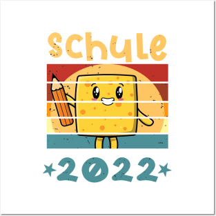 Schule 2022 1. Klasse Kawaii Schulbeginn T shirt Posters and Art